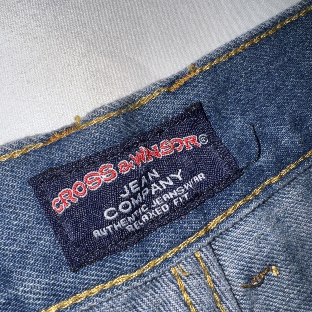 Cross & Winsor Jeans Men's 42x30 Relaxed Fit‎ Medium Wash Blue Denim NWT - Picture 8 of 11